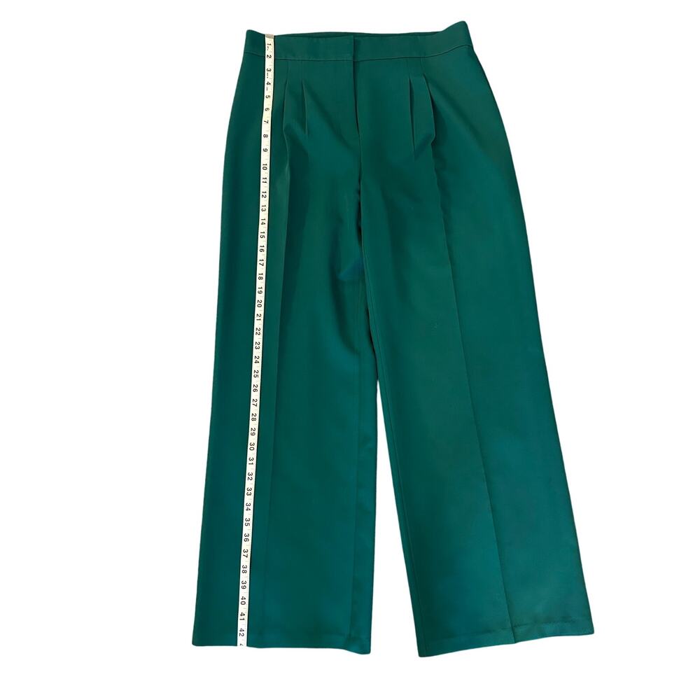 Carole Wren Emerald Green Wide Leg Pants- Size 10 - Picture 6 of 8
